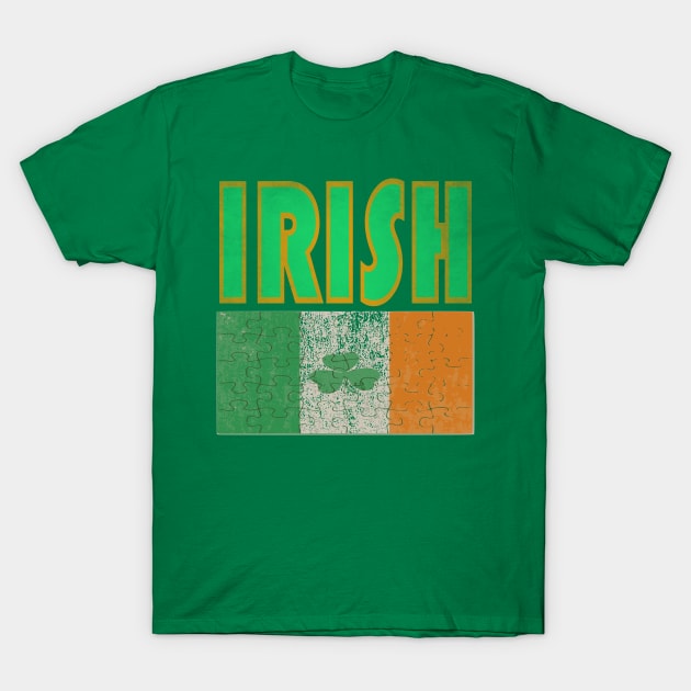 Irish Flag, St Patrick's Day, Irish Proud T-Shirt by hippyhappy
